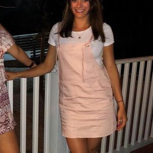 Pink Overall Dress